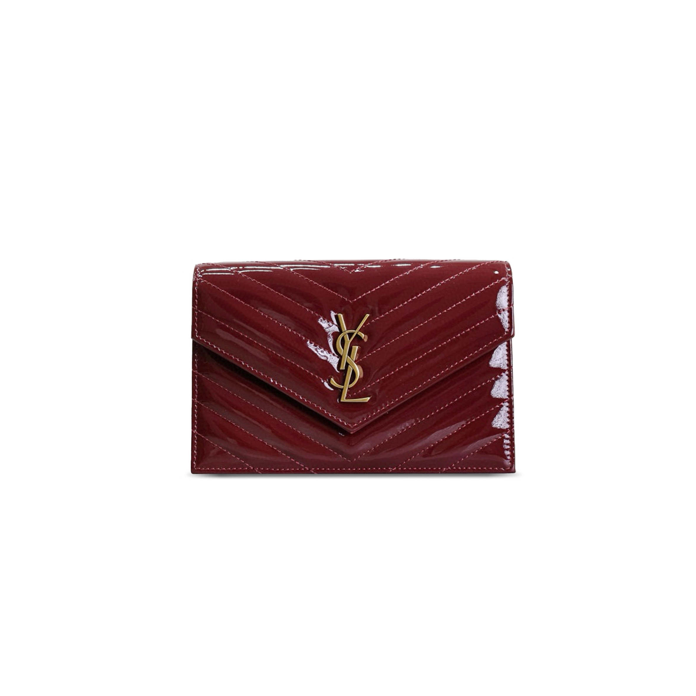 Y*L cassandre envelope chain wallet in patent leather 393953 (19*11.5*4cm)